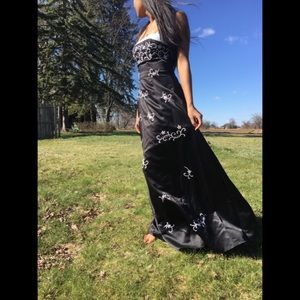 Black Strapless Dress