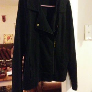 Chaps Black 100% Cotton Jacket Size XL