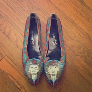 Unique 80's Vintage Margaret J low heels ✨