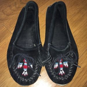 Black moccasins