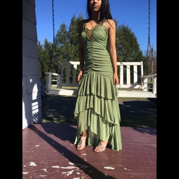 Green Slim Dress
