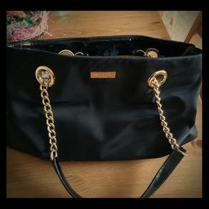 Black nylon Kate Spade bag