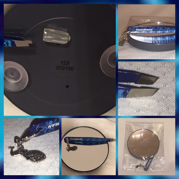 🆕 Tweezerman Peacock Tweezers & Mirror - Picture 2 of 5