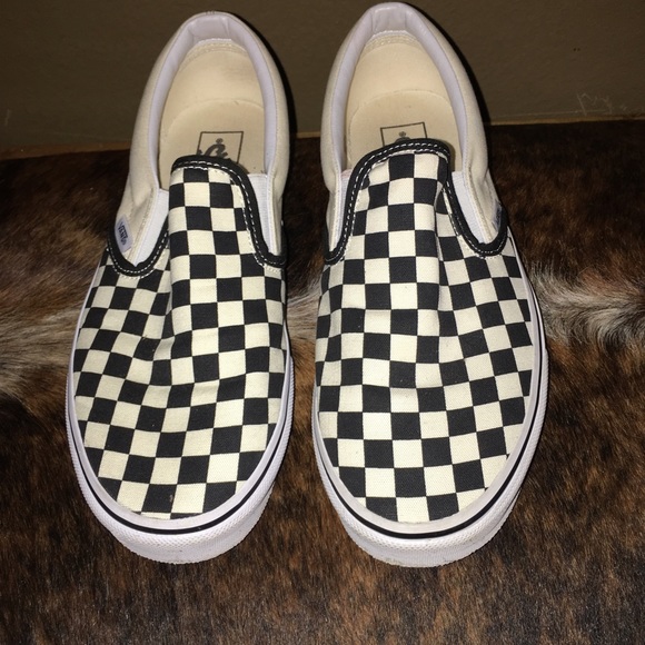 Checkerboard VANS slip-ons