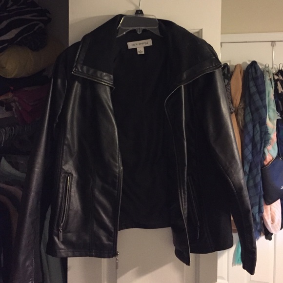 Faux leather jacket