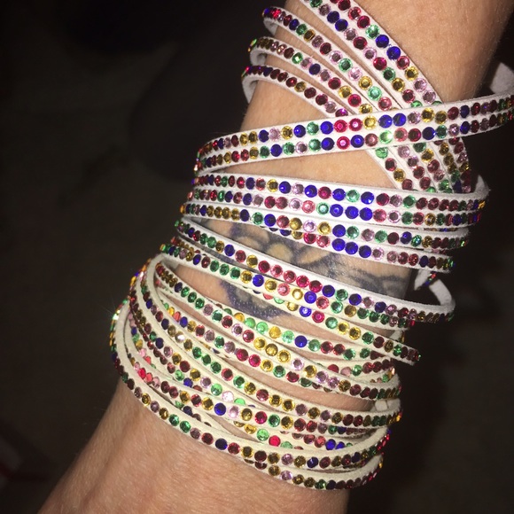 Leather bracelet Crystal adored.  2 pictured.