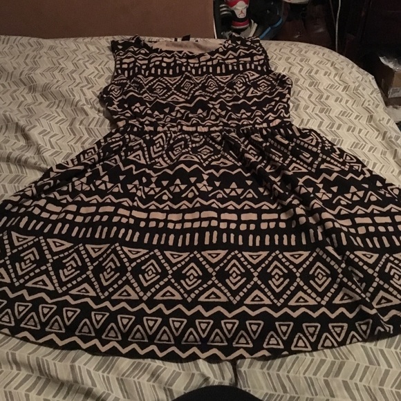 Tribal print skater dress