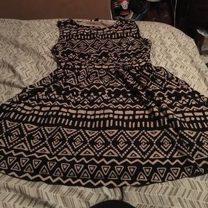 Tribal print skater dress