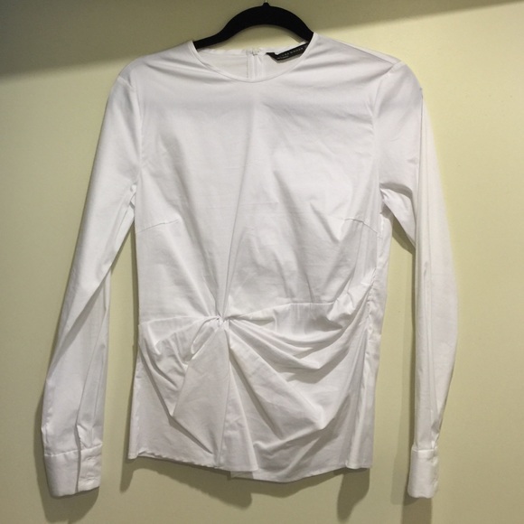New Zara white cotton shirt