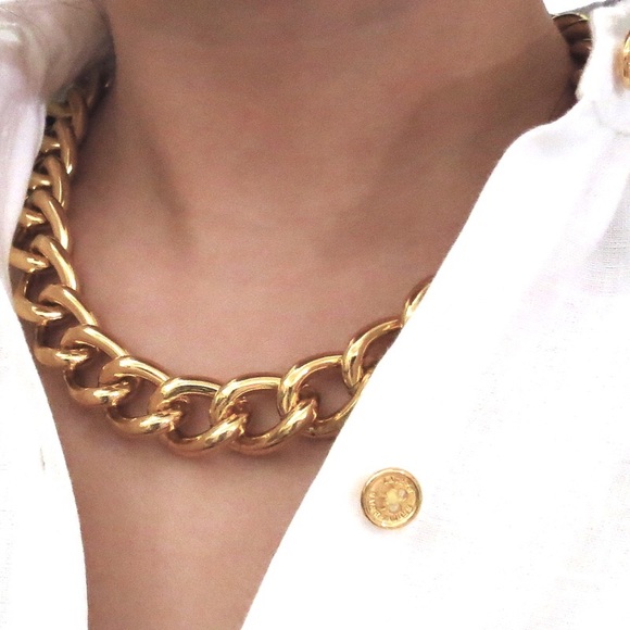 Elliot Francis Jewelry - Thick chain high shine polish necklace.