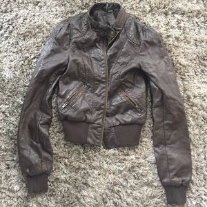 H&M faux leather jacket
