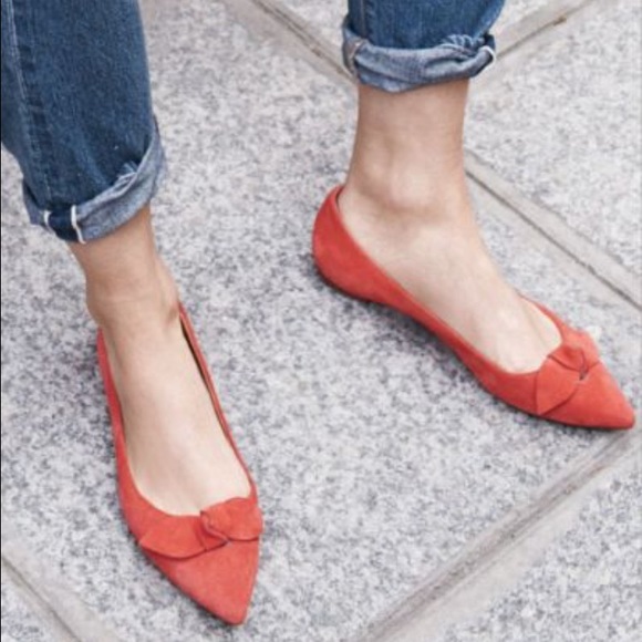 Madewell suede flats, size 6