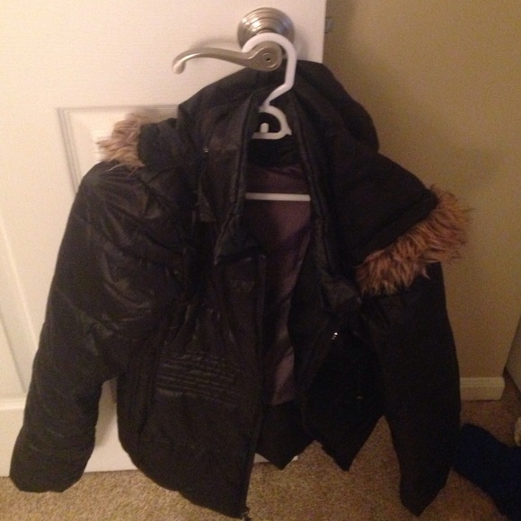 Calvin Klein black puffy coat