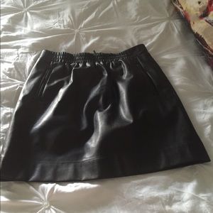 Faux Leather Skirt