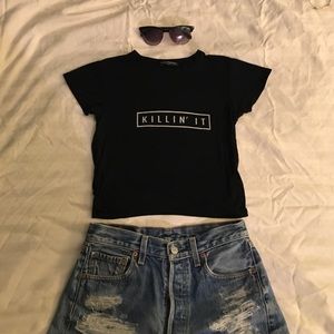 Brandy Melville "Killin' it" crop top