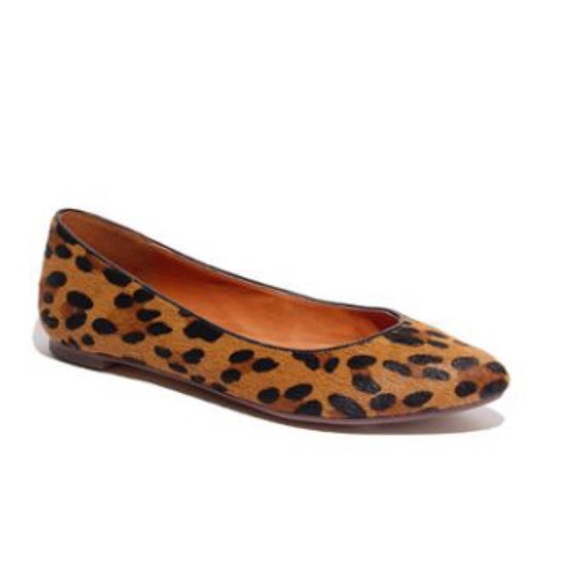 Madewell sidewalk skimmer in leopard print