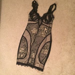 Bebe Black Lace Dress Size Small