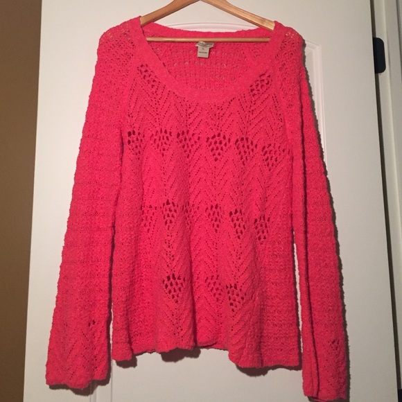 Lucky Brand Crochet Sweater