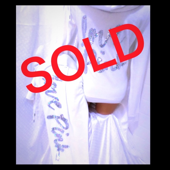 SOLD---VS PINK Sequins Hoodie and Sweatpants!