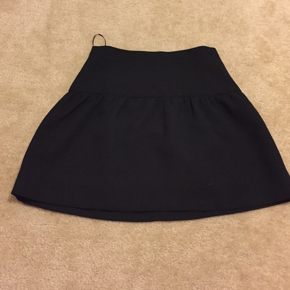 Black mini skirt
