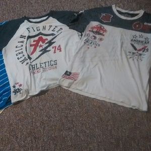 Men's American Fighter Shirt (left shirt for sale)