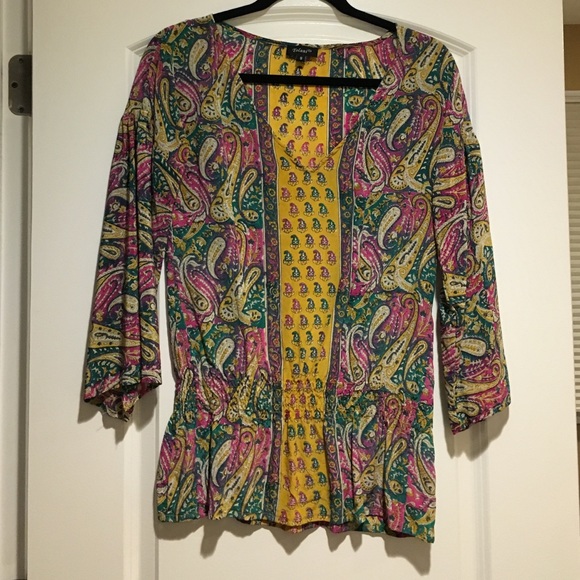 Paisley silk top!