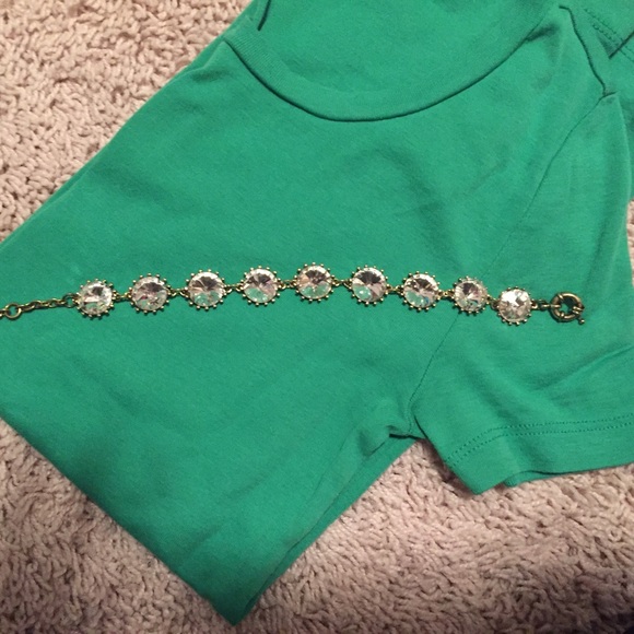 White rhinestone bracelet