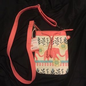 Cross body mini hipster purse