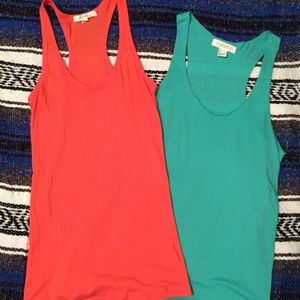 Teal & Orange Soft Tanks