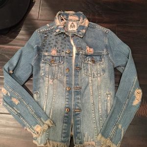 UNIF American flag Jean jacket