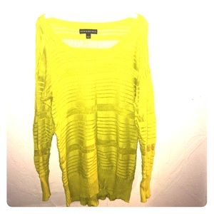 Lime Green Mesh Sweater