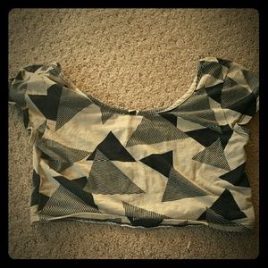 Fun Geometric Crop Top