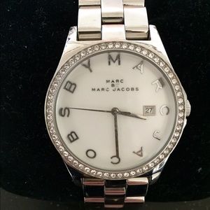 Marc By Marc Jacobs Henry Crystal Silver Watch