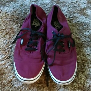 Burgundy vans