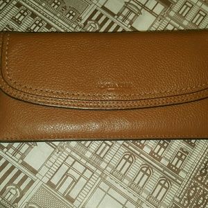 Coach Slim Envelope Wallet in Camel