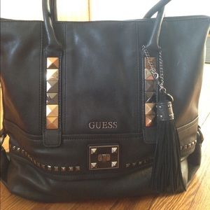 PRICE REDUCED! Authentic Guess Studded Tote Bag