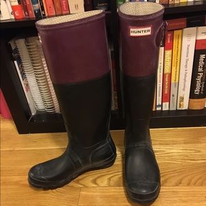 Color block Hunter boots