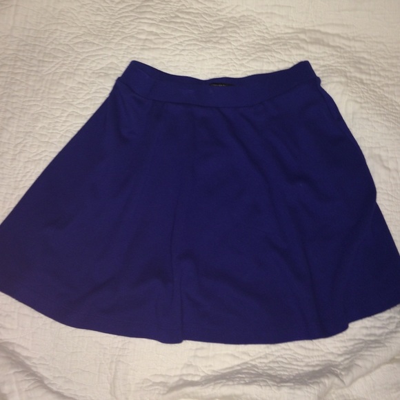 Royal blue skirt