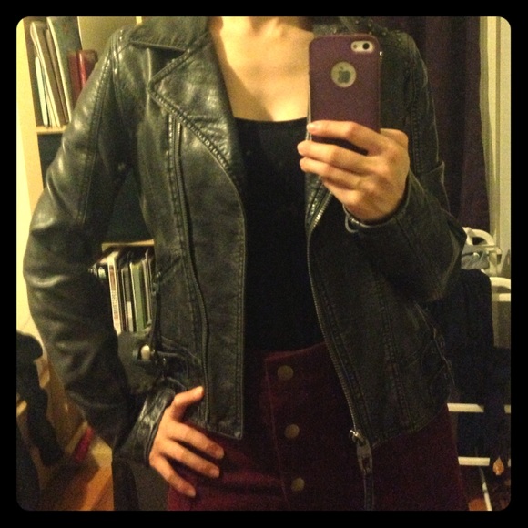 Black studded Moto jacket