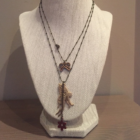 Betsey Johnson charm necklace