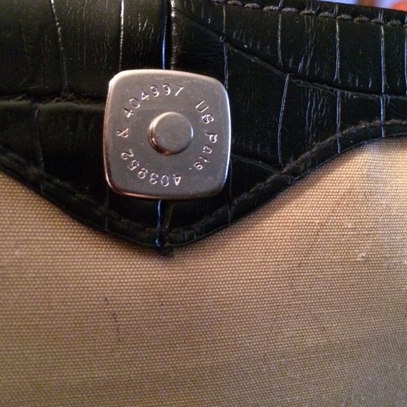 Purse Black CRAZY HORSE (Liz Claiborne Line) - Picture 3 of 4