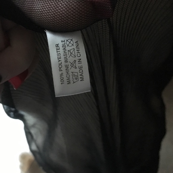 Flash SALE!Sheer Black Midi Length Negligé NWOT 💋 - Picture 3 of 4