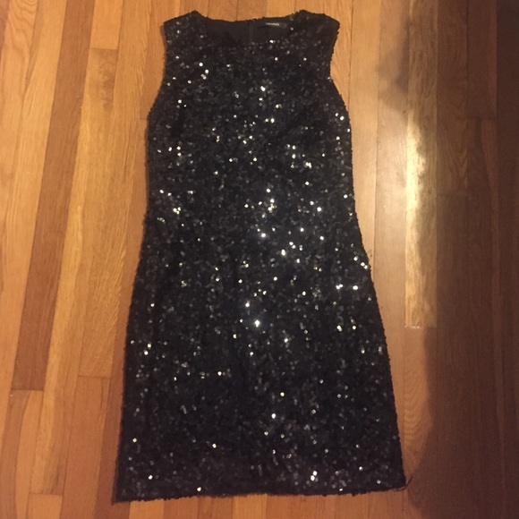 black sequin dress - Tahari size 8