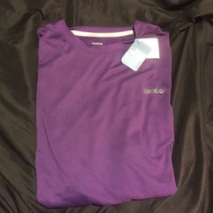 Purple Reebok workout shirt