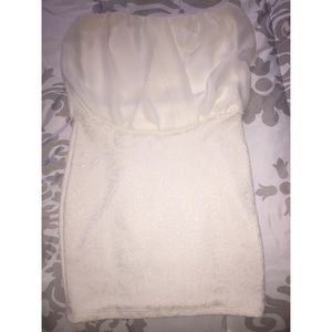 White Strapless Dress