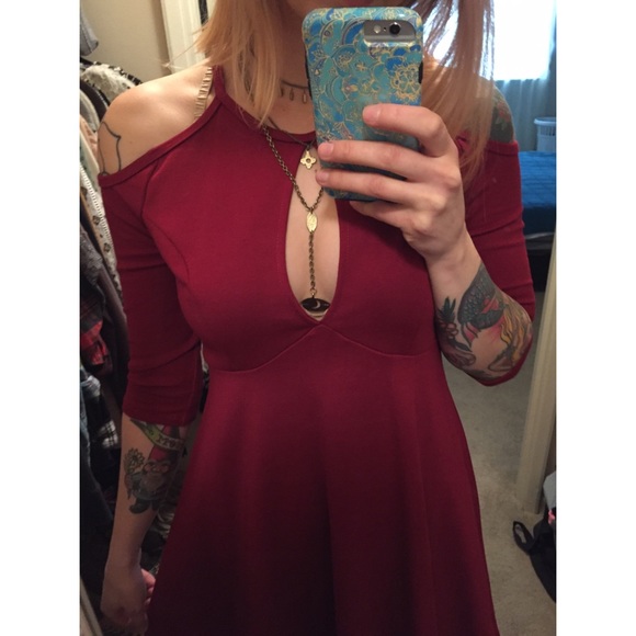 ❌SOLD❌ Free People cold shoulder dress - Picture 4 of 4