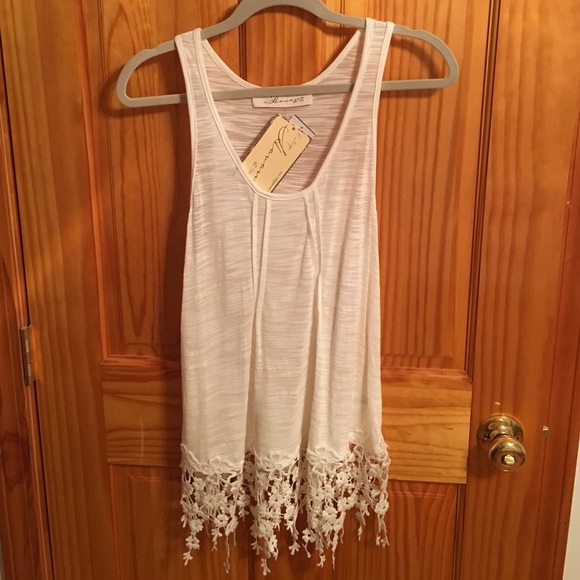Vintage Havana Tank. Off white.
