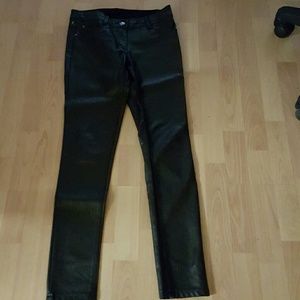 Pleather jeans