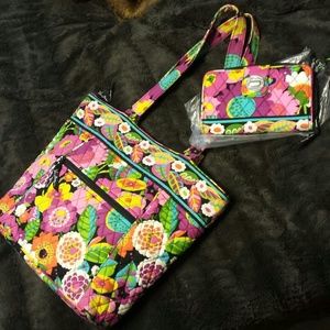 Vera Bradley Va Va Bloom Tote and Wallet