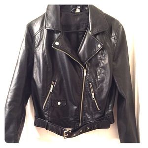 Faux leather jacket